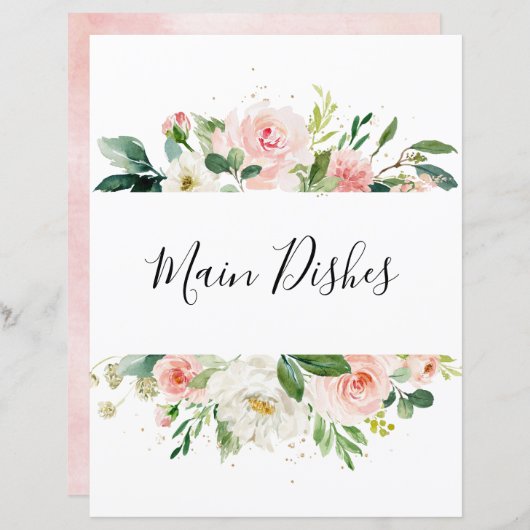 Blush roze roze bedekking divider (Voorkant / Achterkant)