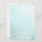 Blush roze roze blauwe Waterverf Bedankkaart (Achterkant)