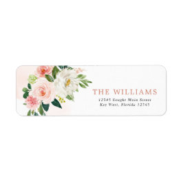 Blush Roze Roze Bloemen Retouradres Labels