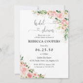 Blush Roze Roze Bridal Shower Kaart (Voorkant)