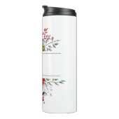 Blush Roze Roze Bruidsmeisje Bloemen Thermosbeker (Geroteerd rechts)