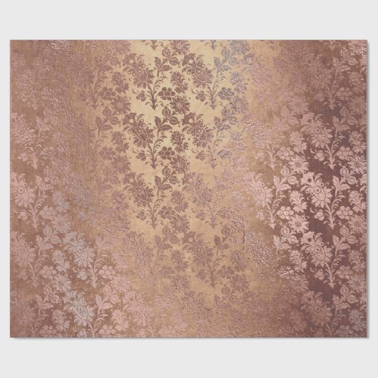 Blush roze roze bruine bruine poeder cadeaupapier (Vlak)