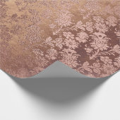 Blush roze roze bruine bruine poeder cadeaupapier (Hoek)