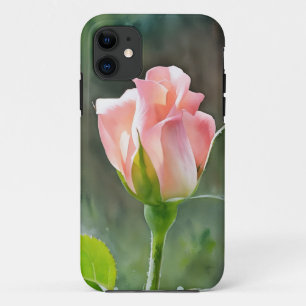Blush Roze Roze Bud Bloem Bloemen Telefoon Case