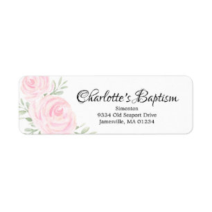 Blush Roze Roze Doop Retouradres Labels