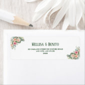 Blush roze roze Eucalyptus Weduwadres Etiket (Insitu)