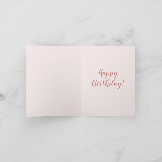 Blush roze roze Floral Gold 100e verjaardag (Binnen)