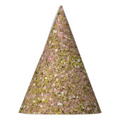 Blush Roze Roze & Goud Glam Glitter Feest Sprankel Feesthoedjes (Links)
