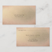 Blush roze roze gouden minuscule huidschoonheid afsprakenkaartje (Voorkant / Achterkant)