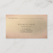 Blush roze roze gouden minuscule huidschoonheid afsprakenkaartje (Achterkant)