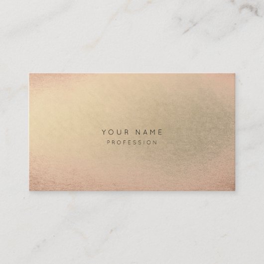 Blush roze roze gouden minuscule huidschoonheid afsprakenkaartje (Voorkant)