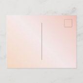 Blush roze roze goudflorals vrijgezellenfeest briefkaart (Achterkant)