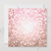Blush roze roze goudkleurige 16 Glitterlichten Kaart (Achterkant)