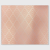 Blush roze roze goudkunst Deco Koper Tribale Kunst Cadeaupapier (Vlak)