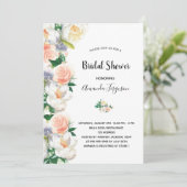 Blush roze roze goudmeel wit vrijgezellenfeest kaart (Staand voorkant)