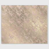 Blush roze roze goudpoeder luxe luxe cadeaupapier (Vlak)