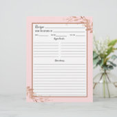 Blush roze roze goudvulling Pagina met Multomap on (Staand voorkant)