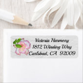 Blush roze roze omruitadreslabels etiket (Insitu)