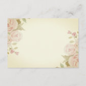 Blush roze roze orroe oraal weddenschap goed informatiekaartje (Achterkant)