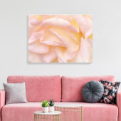 Blush Roze Roze Petals Bloemenkunst Canvas Afdruk (Insitu (Woonkamer))