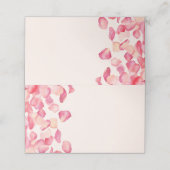 Blush Roze Roze Petals Plaatskaartje (Buitenkant ongevouwen)