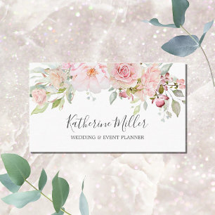 Blush roze roze pioenroos bloem romantische bloem visitekaartje