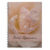 Blush Roze roze Quinceañera Guest Book Notitieboek (Voorkant)