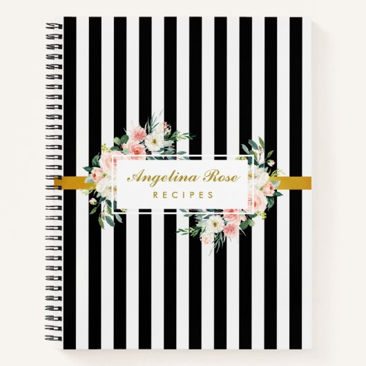 Blush roze roze roest zwart-wit recept boek (Voorkant)