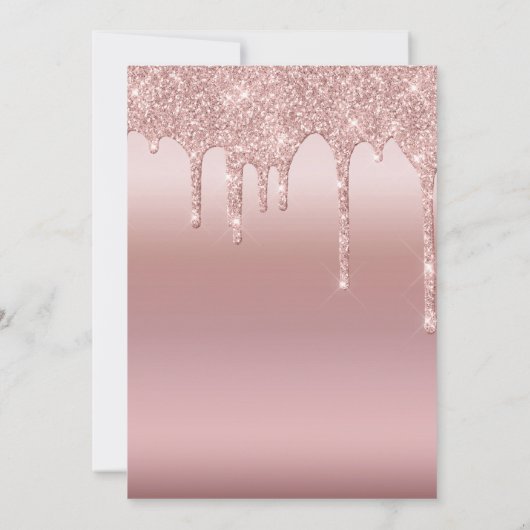 Blush roze roze roodbruine Vrijgezellenfeest Kaart (Achterkant)