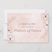 Blush roze roze roodstrijder Kaart van het beste v (Voorkant)