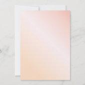 Blush roze roze roze goudbruin bruinbloemigen brui kaart (Achterkant)