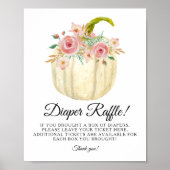 Blush roze roze roze pompoen luidop poster (Voorkant)