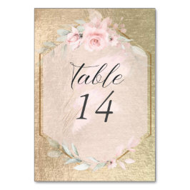 Blush roze roze roze roze en goud kaart