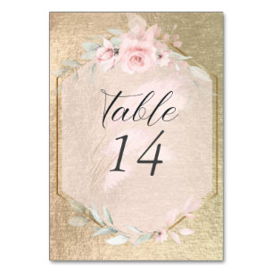 Blush roze roze roze roze en goud kaart