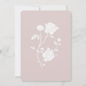 Blush roze roze weddenschap kaart (Achterkant)