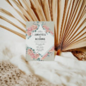 Blush roze roze weddenschap kaart