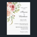 Blush roze roze witte rozen Floral Weddenschap Kaart<br><div class="desc">Blush roze roze witte rozen Floral Weddenschap</div>