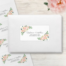 Blush Roze Rozen Bloemen Waterverf Bruiloft