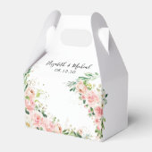 Blush Roze Rozen Bruiloft Favor Box Bedankdoosjes (Voorkant Zijde)