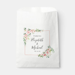 Blush Roze Rozen Bruiloft Favor Tassen Bedankzakje