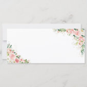 Blush roze rozen bruiloft hoofd tafel teken (Achterkant)