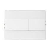 Blush Roze Rozen Bruiloft Uitnodiging Belly Band Uitnodigingen Wikkel (Achterkant Voorbeeld)