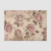 Blush roze  rozen decoupage ambacht tissuepapier (Voorkant)