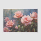  Blush Roze Rozen Decoupage Tissuepapier (Voorkant)