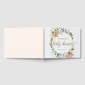 Blush roze rozen & Eucalyptus Baby shower Gastenboek (Volledig)