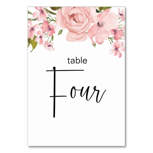 Blush roze rozen finale bruiloft kaart (Voorkant)