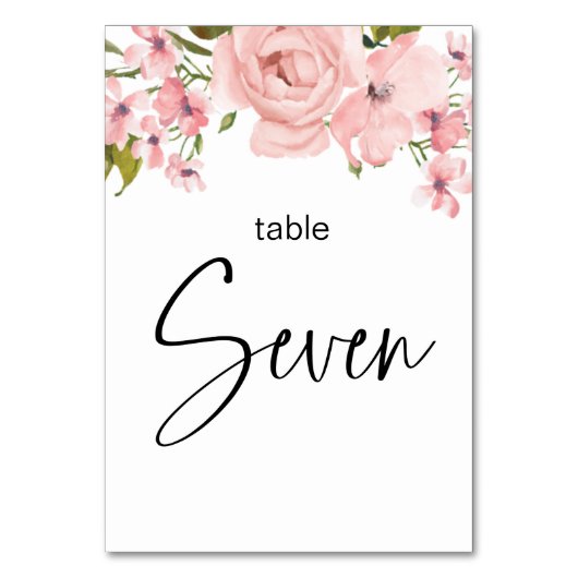 Blush roze rozen finale bruiloft kaart (Achterkant)