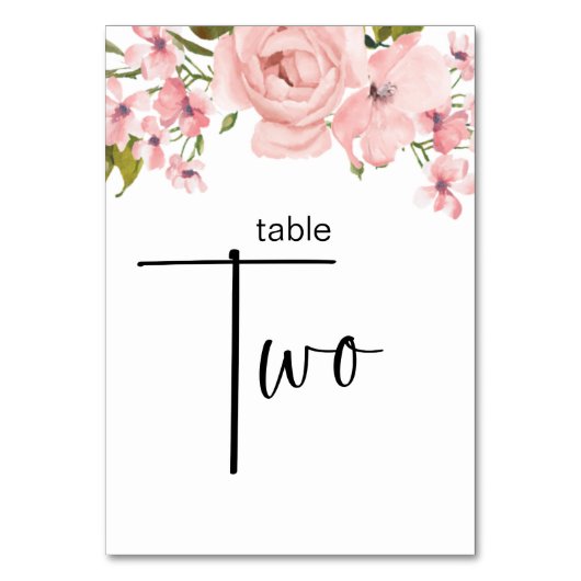 Blush roze rozen finale bruiloft kaart (Achterkant)