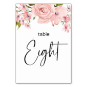 Blush roze rozen finale bruiloft kaart (Voorkant)