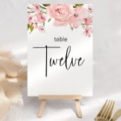 Blush roze rozen finale bruiloft kaart